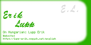 erik lupp business card
